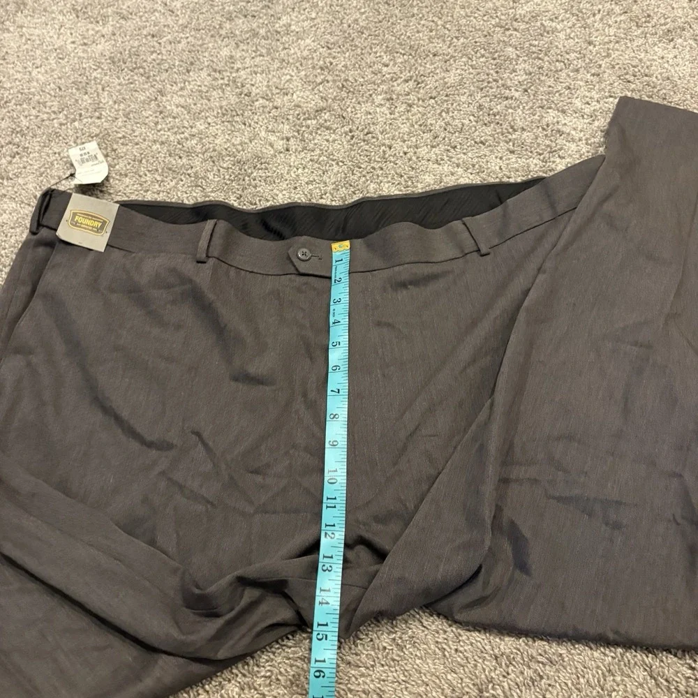 NEW The Foundry Dress Pants Men's 52X28 Casual Comfort Work $75 Dark Charcoal